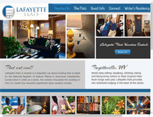Tablet Screenshot of lafayetteflats.com